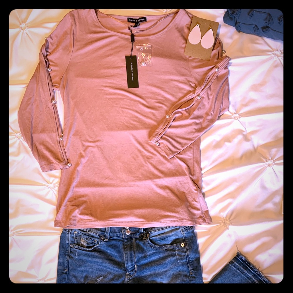 Cable & Gauge detailed shirt NWT